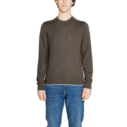Armani Exchange Grünes Baumwoll-Sweatshirt