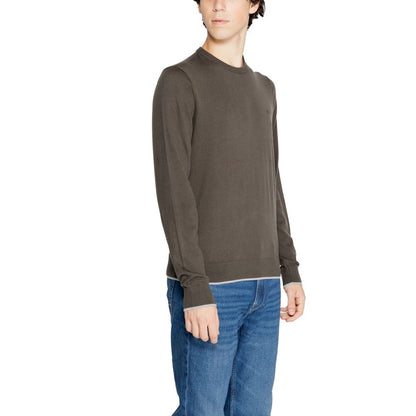 Armani Exchange Grünes Baumwoll-Sweatshirt