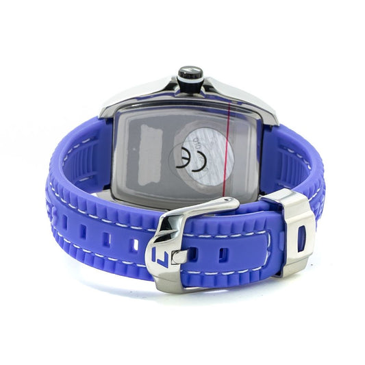 Chronotech Uhr aus blauem Kautschuk