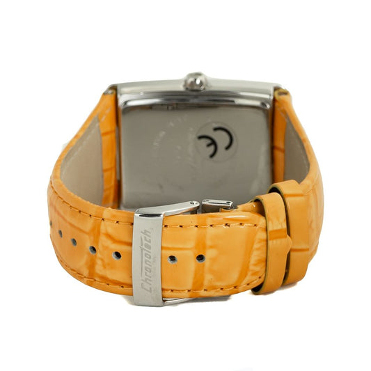 Chronotech Orange Lederuhr