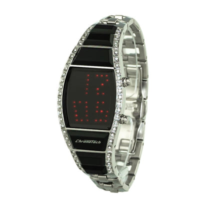 Chronotech Silberne Edelstahluhr