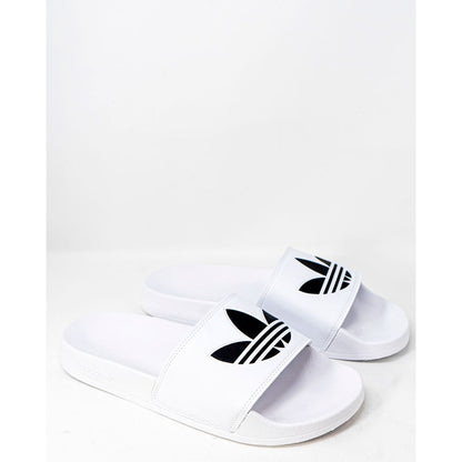 Adidas – Weiße Polyester-Slipper
