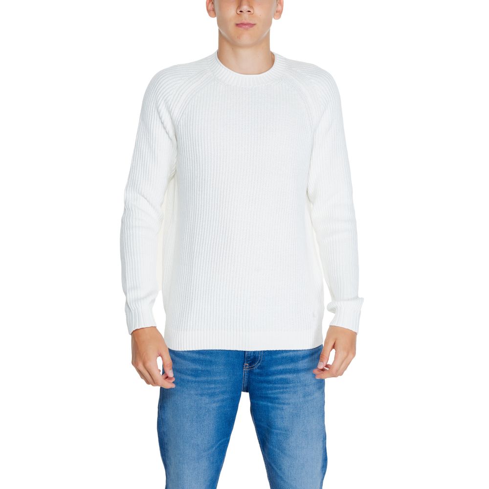 Calvin Klein Jeans – Weißer Pullover aus Bio-Baumwolle