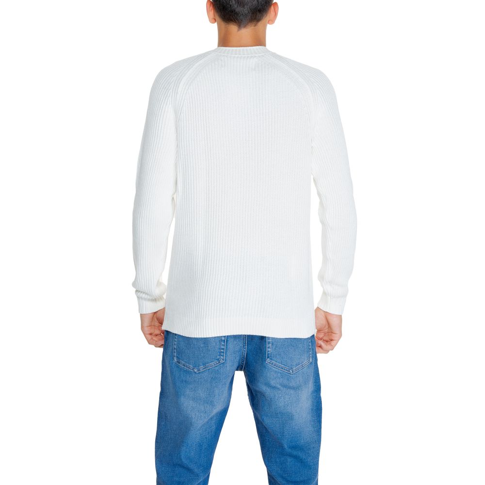 Calvin Klein Jeans – Weißer Pullover aus Bio-Baumwolle