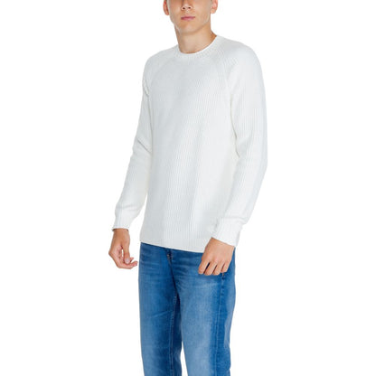 Calvin Klein Jeans – Weißer Pullover aus Bio-Baumwolle