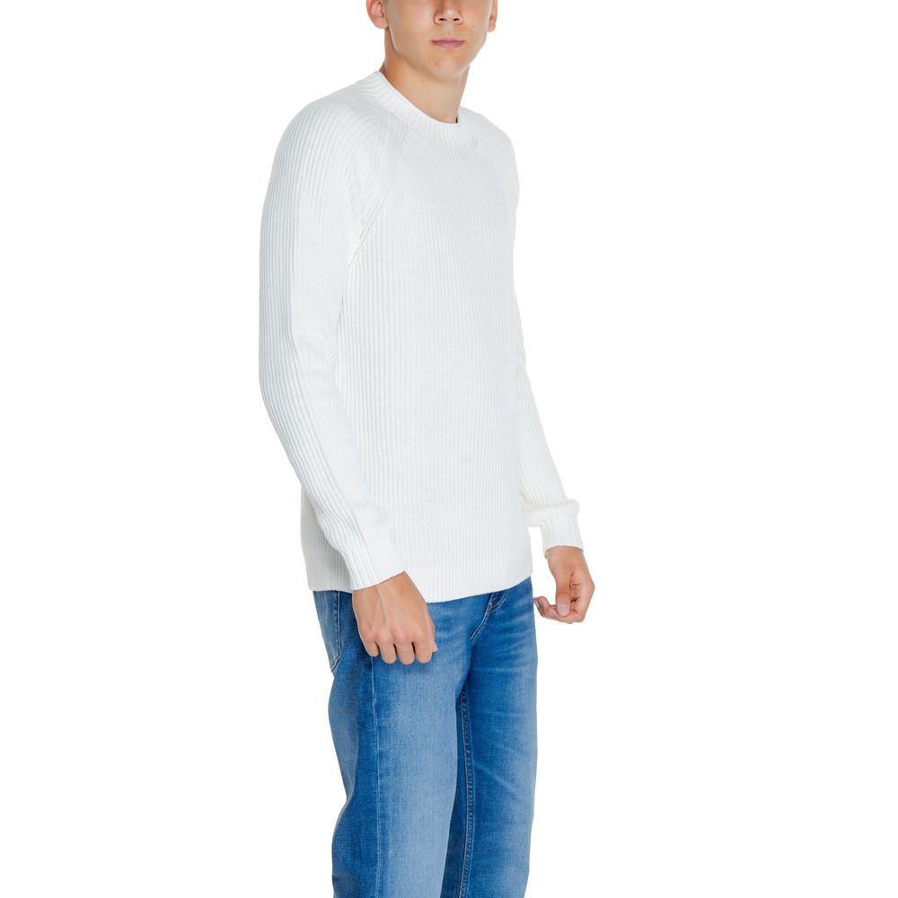 Calvin Klein Jeans – Weißer Pullover aus Bio-Baumwolle