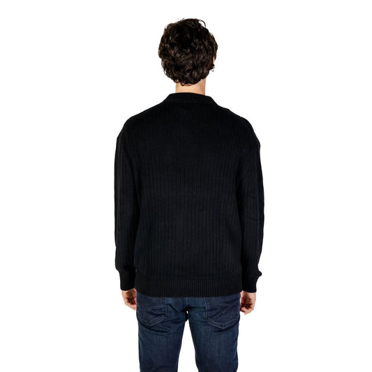 Calvin Klein Jeans – Schwarzer Baumwollpullover