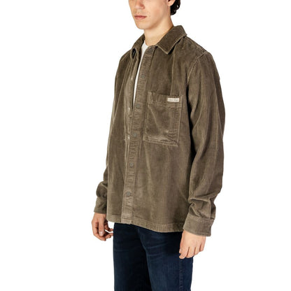 Calvin Klein Jeans Beiges Baumwollhemd