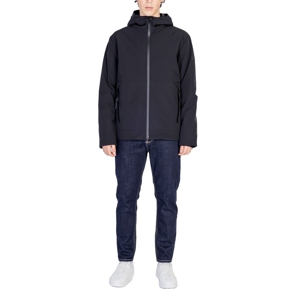 Peuterey Schwarze Polyamidjacken und -mäntel