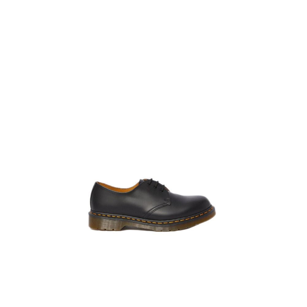 Dr. Martens – Schwarze Leder-Plateauschuhe