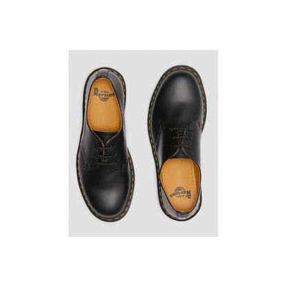 Dr. Martens – Schwarze Leder-Plateauschuhe