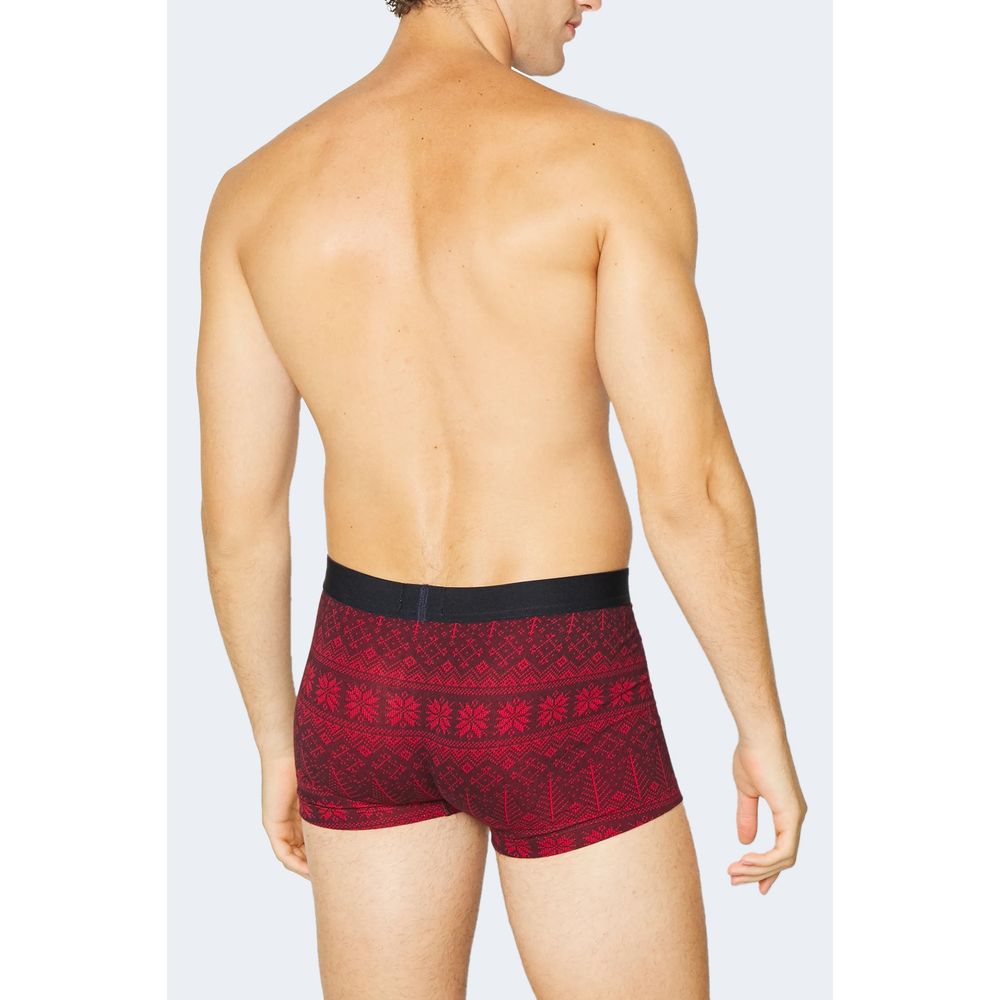 Tommy Hilfiger – Bordeauxfarbene Baumwoll-Boxershorts