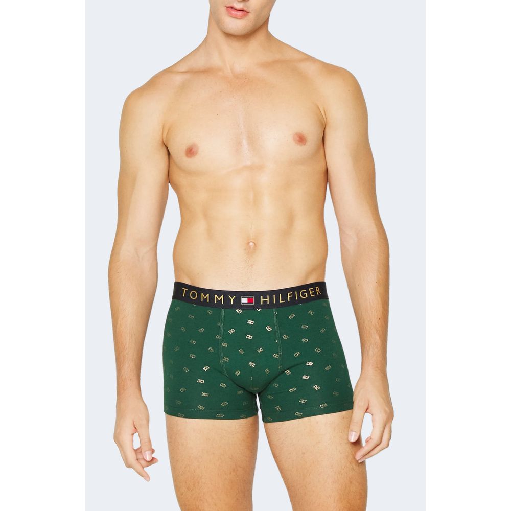 Tommy Hilfiger – Grüne Baumwollboxershorts