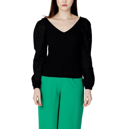 Only Black Cotton Sweatshirt