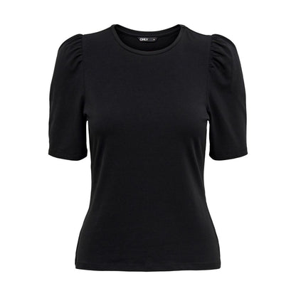 Only Black Cotton T-Shirt