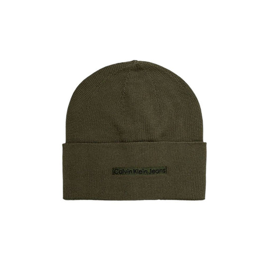 Calvin Klein Jeans – Grüne Baseballkappe aus Baumwolle
