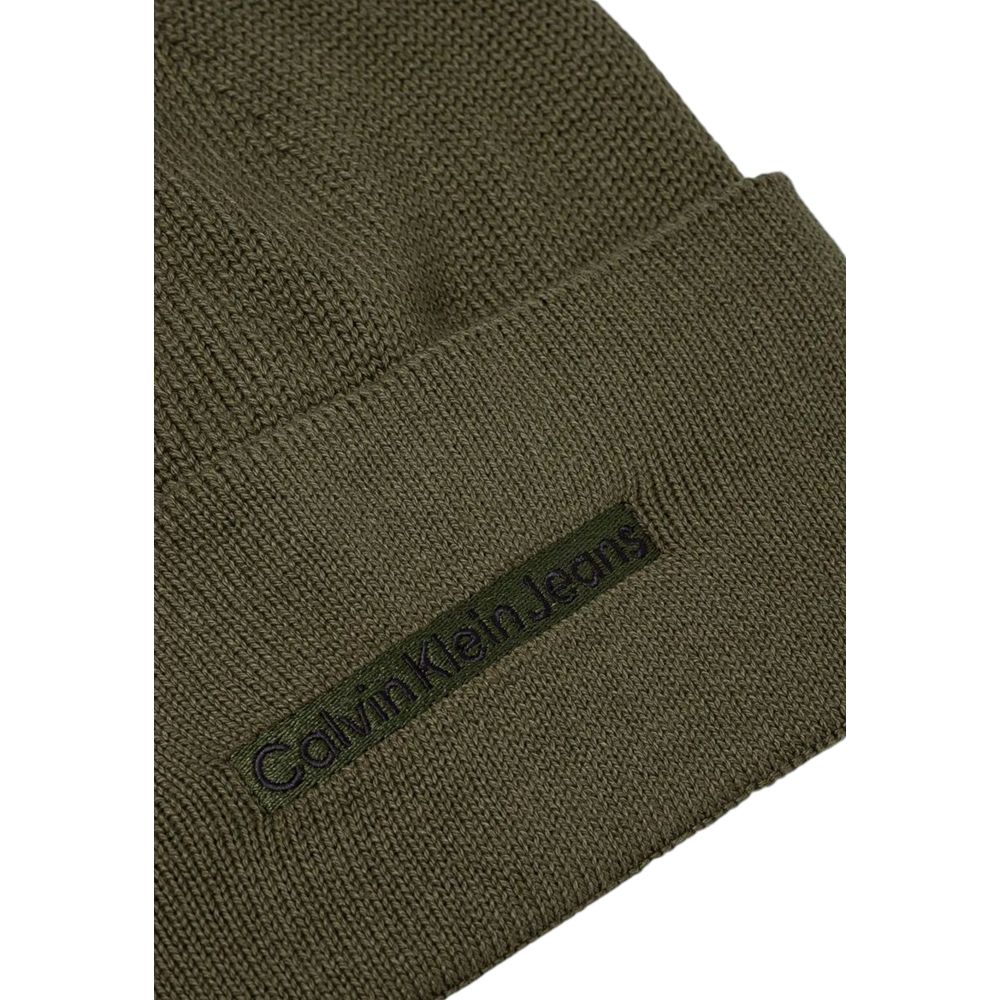 Calvin Klein Jeans – Grüne Baseballkappe aus Baumwolle