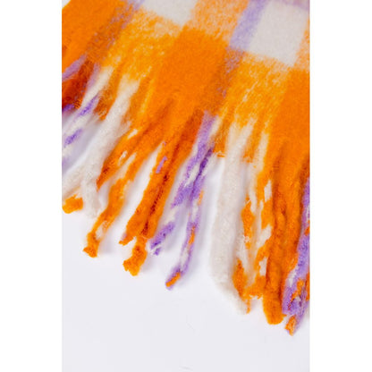 Nur orangefarbener Polyesterschal