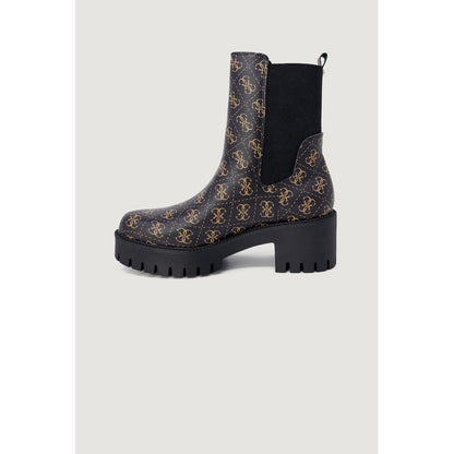 Guess Schwarze Lederknöchel