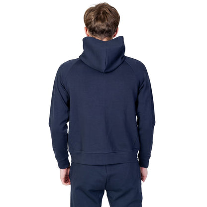 US POLO ASSN. Blauer Kapuzenpullover aus Baumwolle