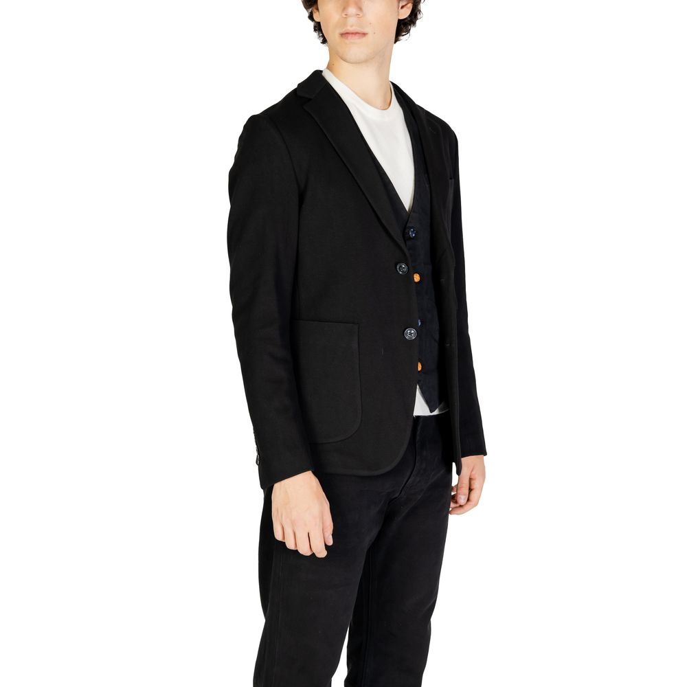 Gianni Lupo – Schwarzer Baumwollblazer
