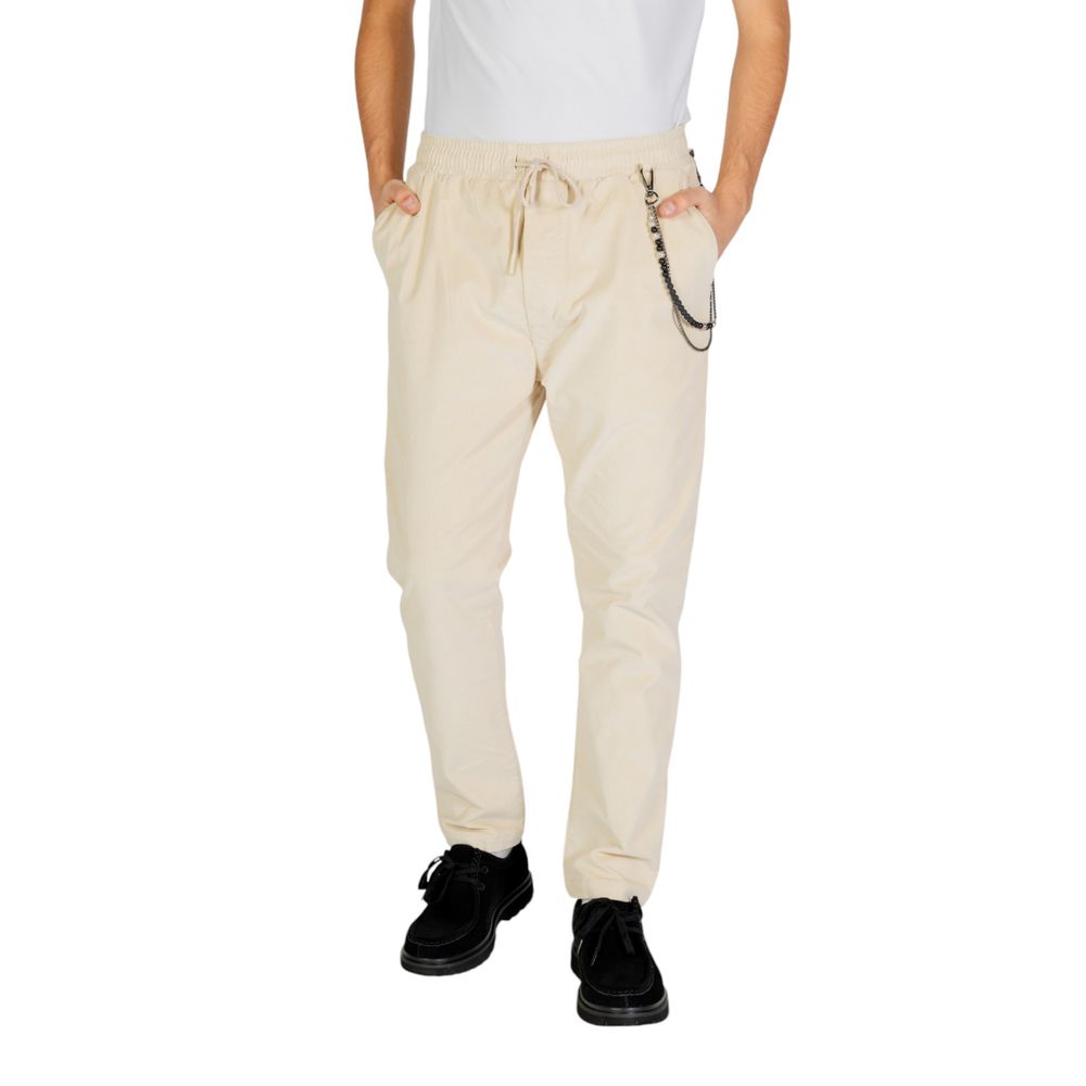 Gianni Lupo Cream Cotton Pant