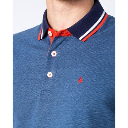Jack Jones, Blaues Poloshirt aus Baumwolle