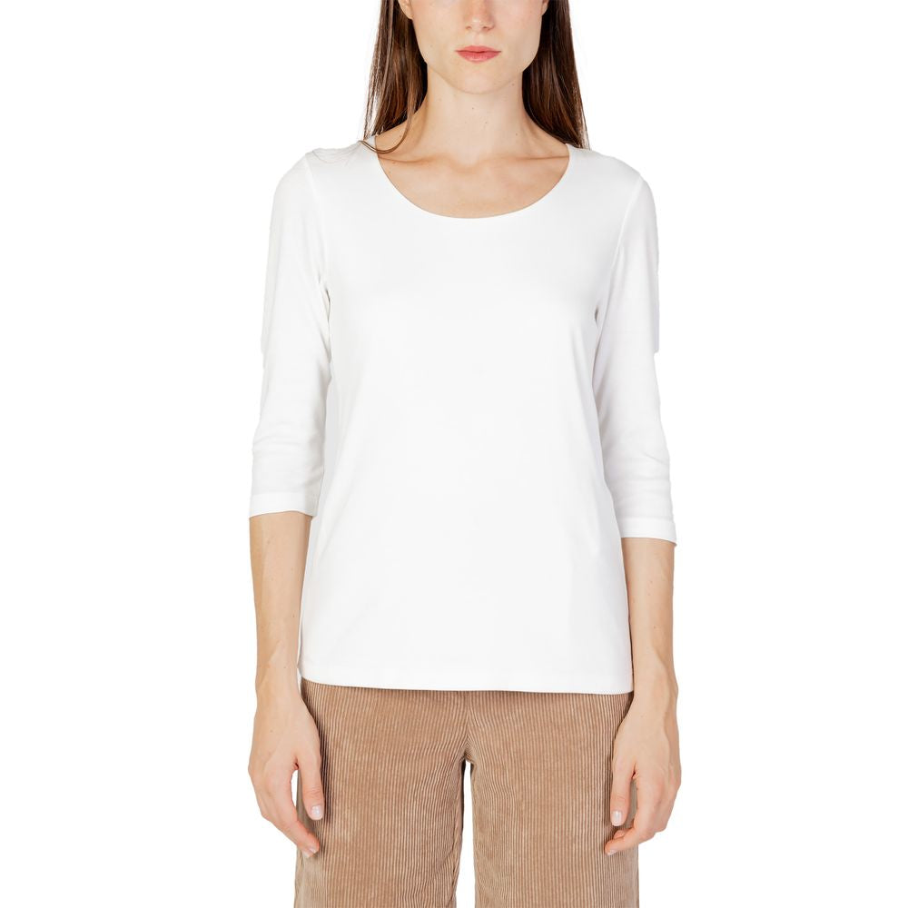 Street One Langarmshirt aus Baumwolle in Creme