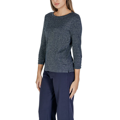 Street One Blaues Polyester-Langarmshirt