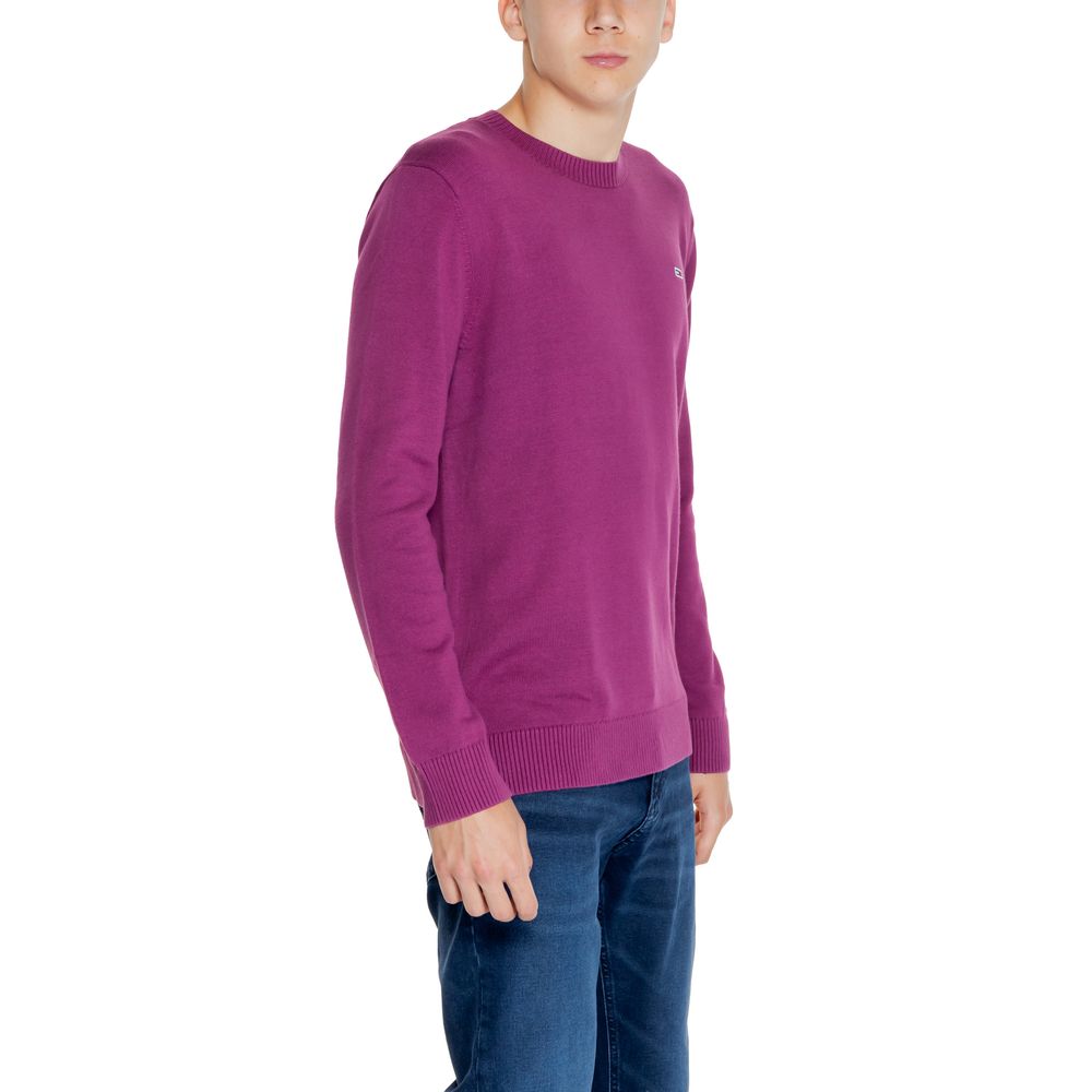 Tommy Hilfiger Jeans – Lilafarbener Pullover aus Bio-Baumwolle