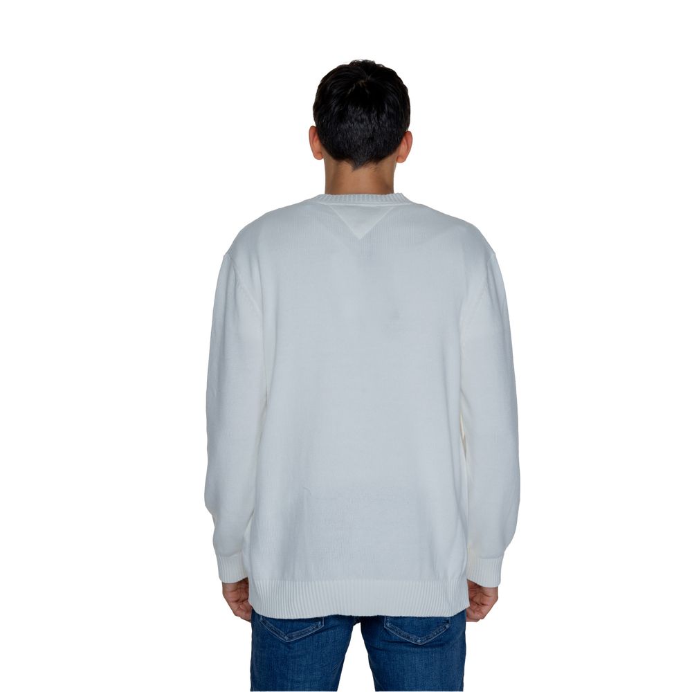 Tommy Hilfiger Jeans – Weißer Baumwollpullover