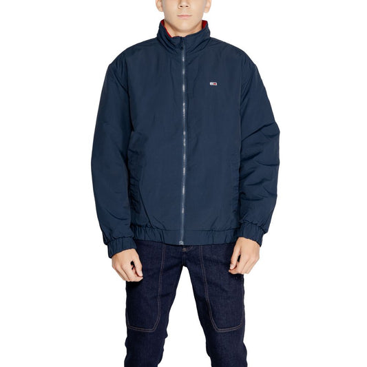 Tommy Hilfiger Jeans Blaue Polyamidjacken und -mäntel