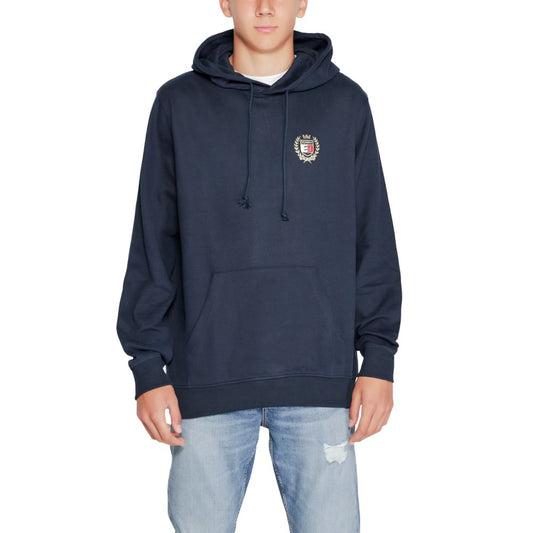 Tommy Hilfiger Jeans – Blauer Kapuzenpullover aus Baumwolle