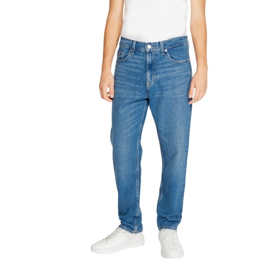 Tommy Hilfiger Jeans – Blaue Slim-Fit-Jeans aus recycelter Baumwolle
