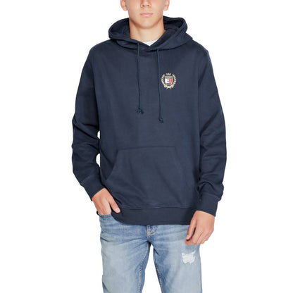 Tommy Hilfiger Jeans – Blauer Kapuzenpullover aus Baumwolle