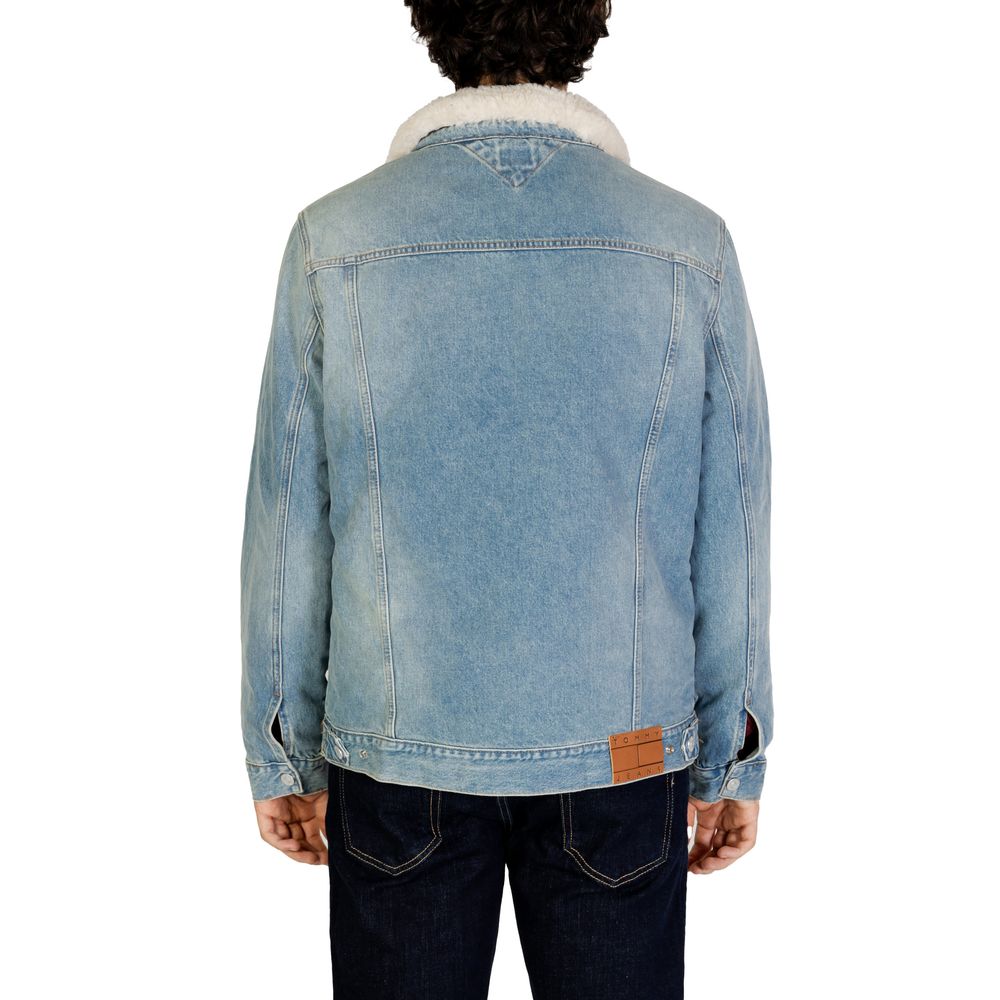 Tommy Hilfiger Jeans – Hellblaue Baumwolljacken und -mäntel