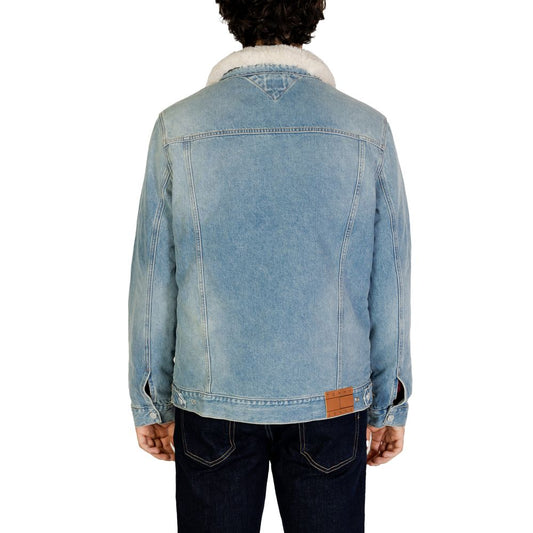 Tommy Hilfiger Jeans – Hellblaue Baumwolljacken und -mäntel