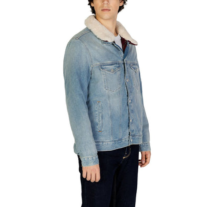 Tommy Hilfiger Jeans – Hellblaue Baumwolljacken und -mäntel