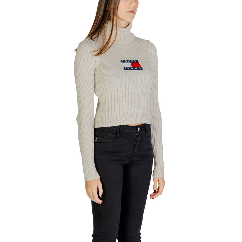 Tommy Hilfiger Jeans – Beigefarbener Pullover aus recyceltem Polyester