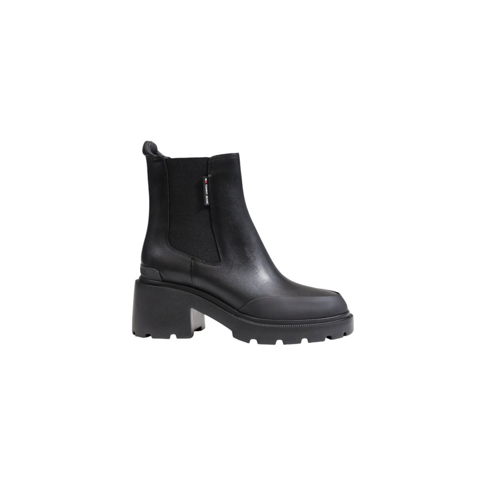 Tommy Hilfiger Jeans – Schwarze Lederknöchel