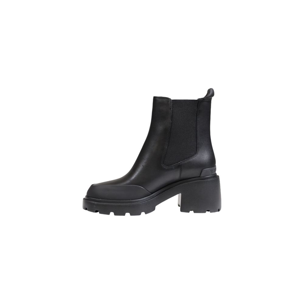 Tommy Hilfiger Jeans – Schwarze Lederknöchel