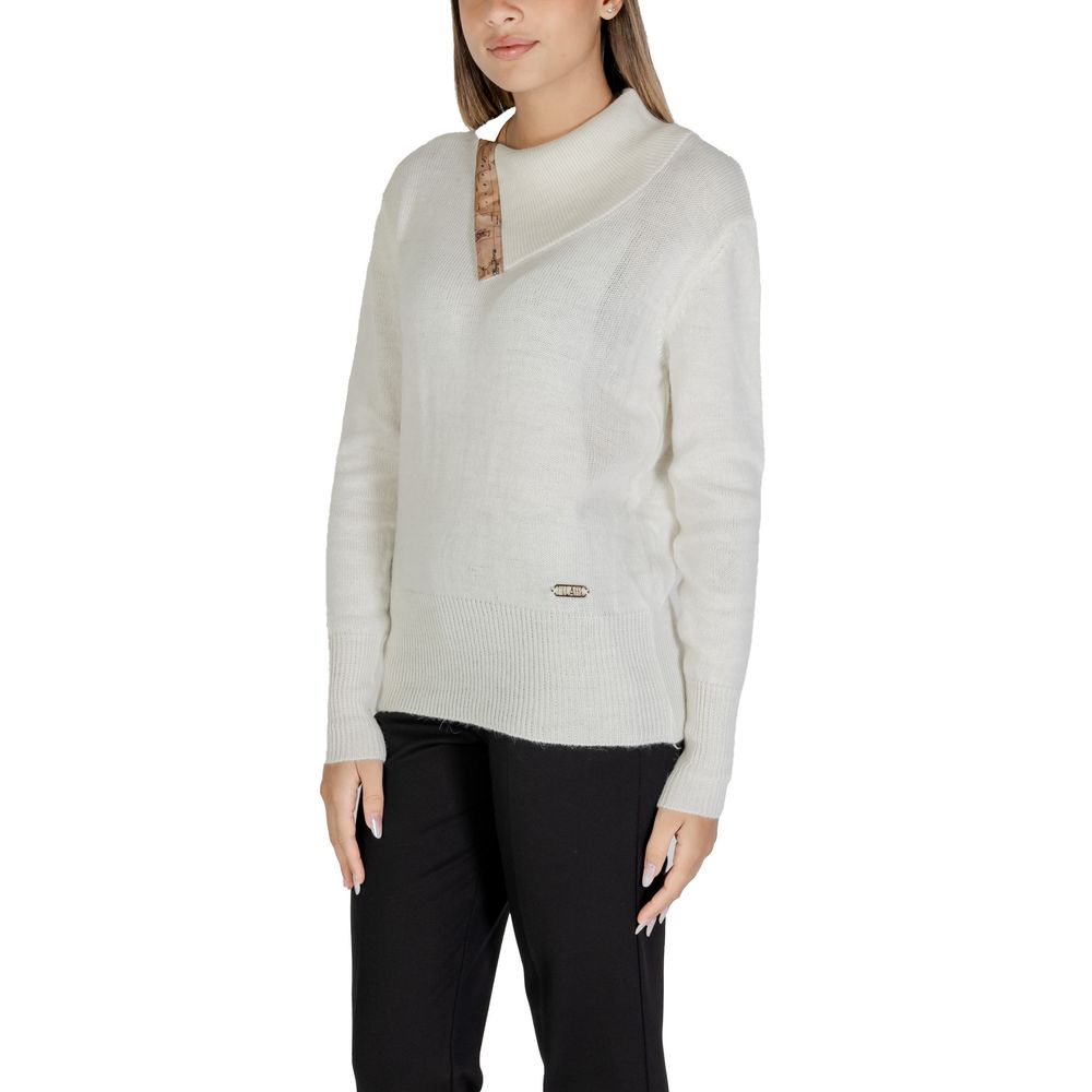 Alviero Martini Prima Classe weißer Viskosepullover