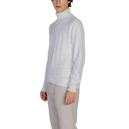 Antony Morato Rollkragenpullover aus weißer Baumwolle
