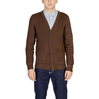 Antony Morato Braune Polyester-Strickjacke