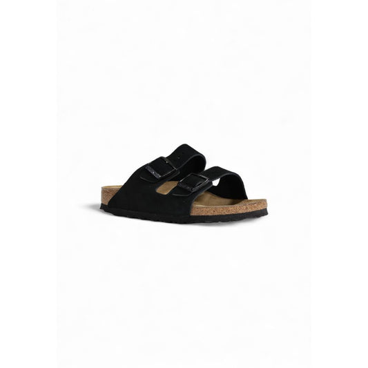 Birkenstock – Schwarze Wildledersandale