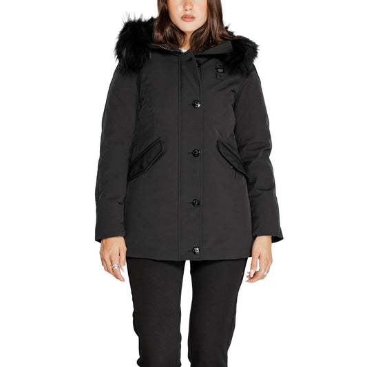 Blauer Schwarzer Polyesterparka