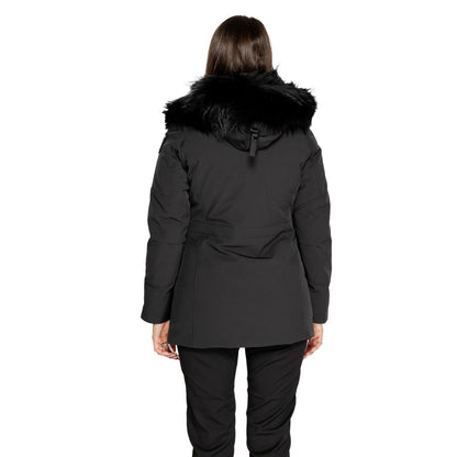 Blauer Schwarzer Polyesterparka
