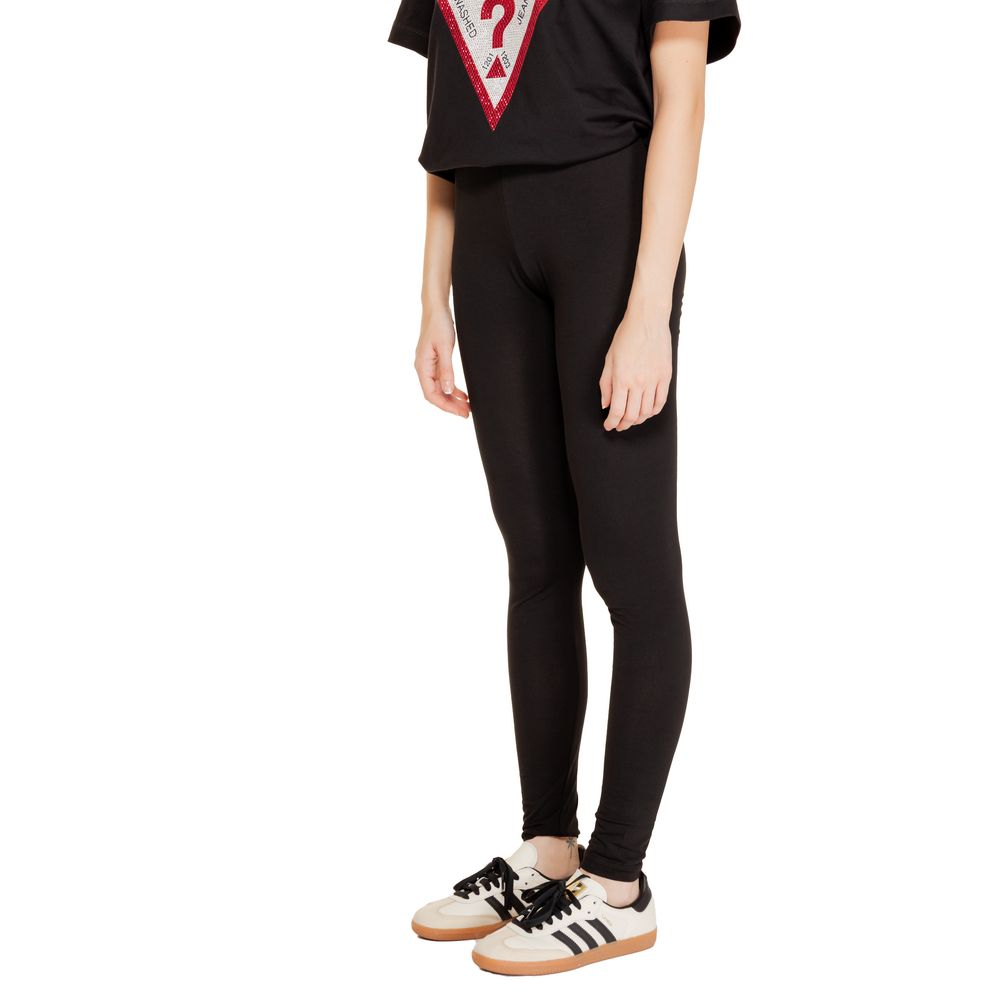 Jacqueline De Yong Schwarze Baumwollleggings