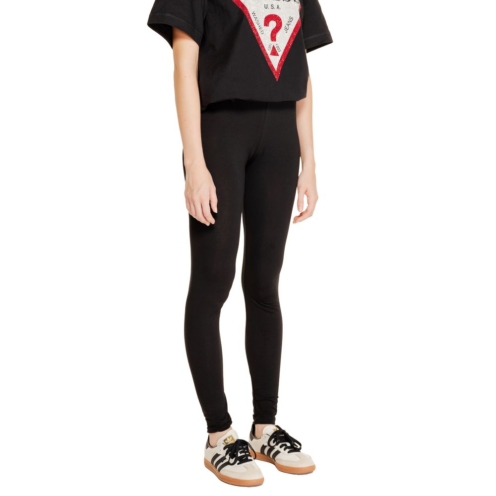 Jacqueline De Yong Schwarze Baumwollleggings