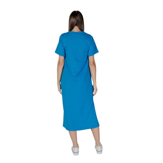 B.Young – Blaues Midikleid aus Baumwolle